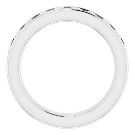 1.00ct Round Lab Grown Diamond Channel Set Half Eternity