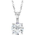 1.50ct Lab Grown Diamond Solitaire Necklace in 14k Gold