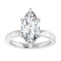 The Clara 2.50ct Marquise cut Lab Grown Diamond Hidden Halo Solitaire Engagement Ring