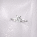 The Emma 1.00ct Emerald cut Lab Grown Diamond Solitaire Engagement Ring