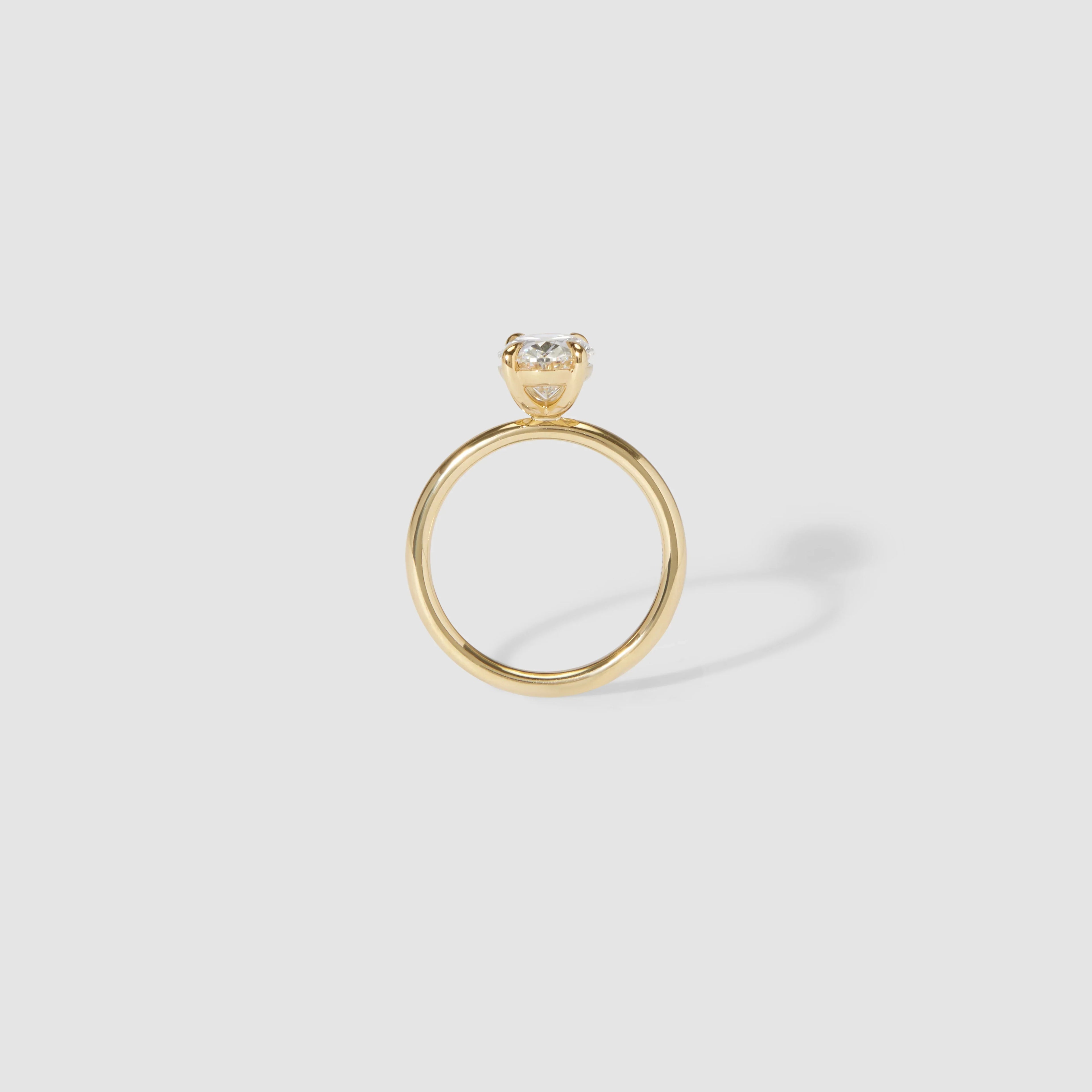 The Emma 1.00ct Oval cut Lab Grown Diamond Solitaire Engagement Ring