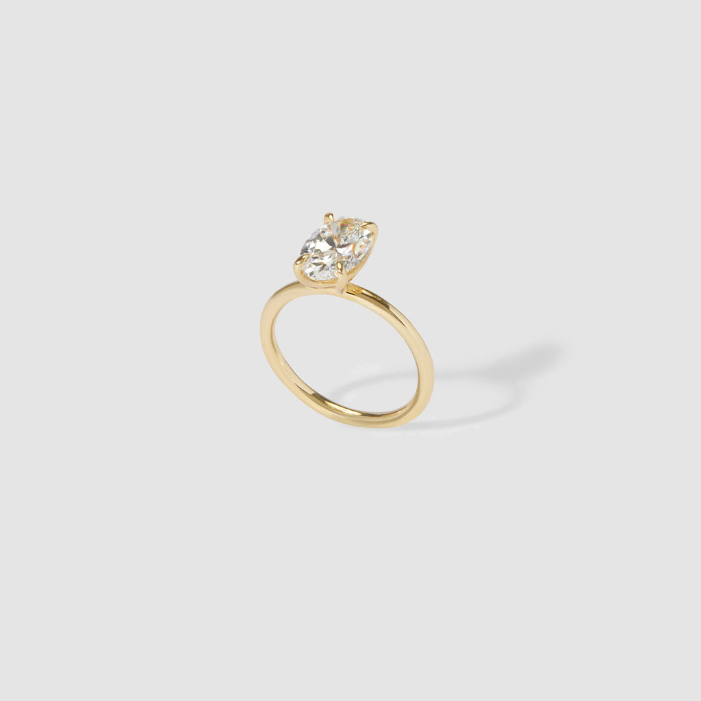 The Emma 1.00ct Oval cut Lab Grown Diamond Solitaire Engagement Ring