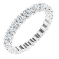 2.5mm 1.50ct Round Lab Grown Diamond U Claw Full Eternity