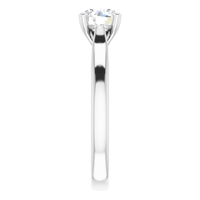 The Mia 1.00ct Round cut Lab Grown Diamond Solitaire Engagement Ring
