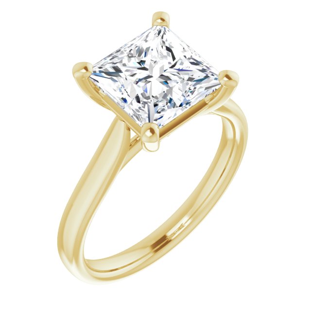 The Mia 3.00ct Princess cut Lab Grown Diamond Solitaire Engagement Ring