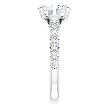 The Phoebe 2.36ctw Oval cut Lab Grown Diamond Engagement Ring