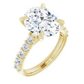 The Phoebe 3.86ctw Oval cut Lab Grown Diamond Engagement Ring