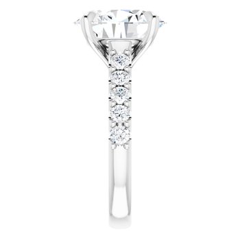 The Phoebe 3.36ctw Oval cut Lab Grown Diamond Engagement Ring