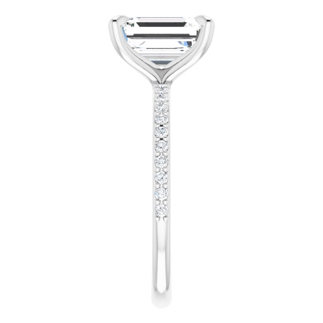 The Harriet 2.22ctw Emerald cut Lab Grown Diamond Engagement Ring