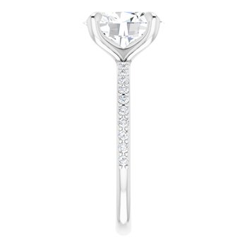 The Harriet 2.22ctw Oval cut Lab Grown Diamond Engagement Ring