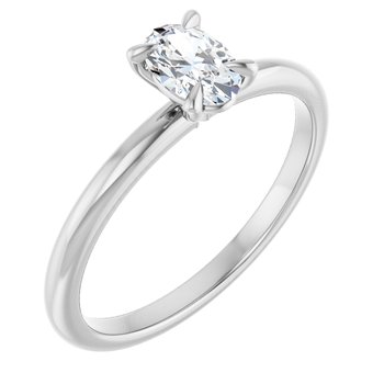 The Emma 0.50ct Oval cut Lab Grown Diamond Solitaire Engagement Ring