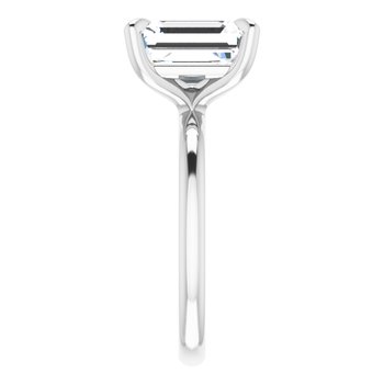 The Emma 3.00ct Emerald cut Lab Grown Diamond Solitaire Engagement Ring