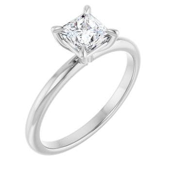 The Emma 0.50ct Princess cut Lab Grown Diamond Solitaire Engagement Ring