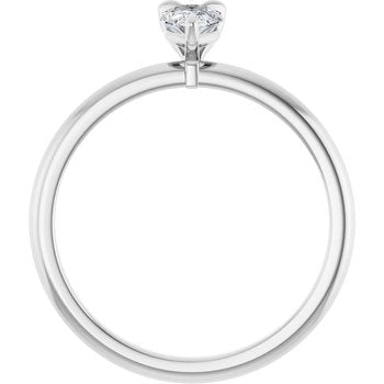 The Emma 0.50ct Pear cut Lab Grown Diamond Solitaire Engagement Ring