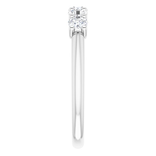 0.75ct Round Lab Grown Diamond 5 Stone U Claw Ring