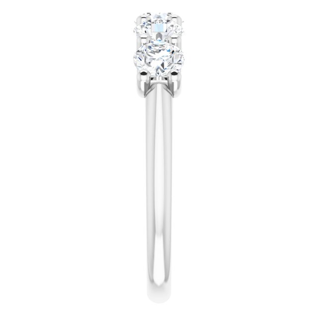 1.50ct Round Lab Grown Diamond 5 Stone U Claw Ring