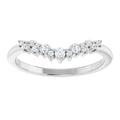 0.20ctw Round Scattered Lab Grown Diamond Ring Enhancer Band