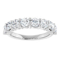4mm 2.00ct Round Lab Grown Diamond Prong Set Half Eternity
