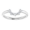 0.10ctw Round Lab Grown Diamond Alternating Size Ring Enhancer Band