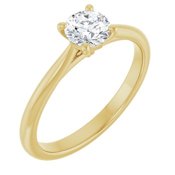 The Alice 0.50ct Round cut Lab Grown Diamond Solitaire Engagement Ring