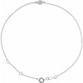0.10ct Natural Mined Diamond Bezel Set Bracelet in 14k Gold
