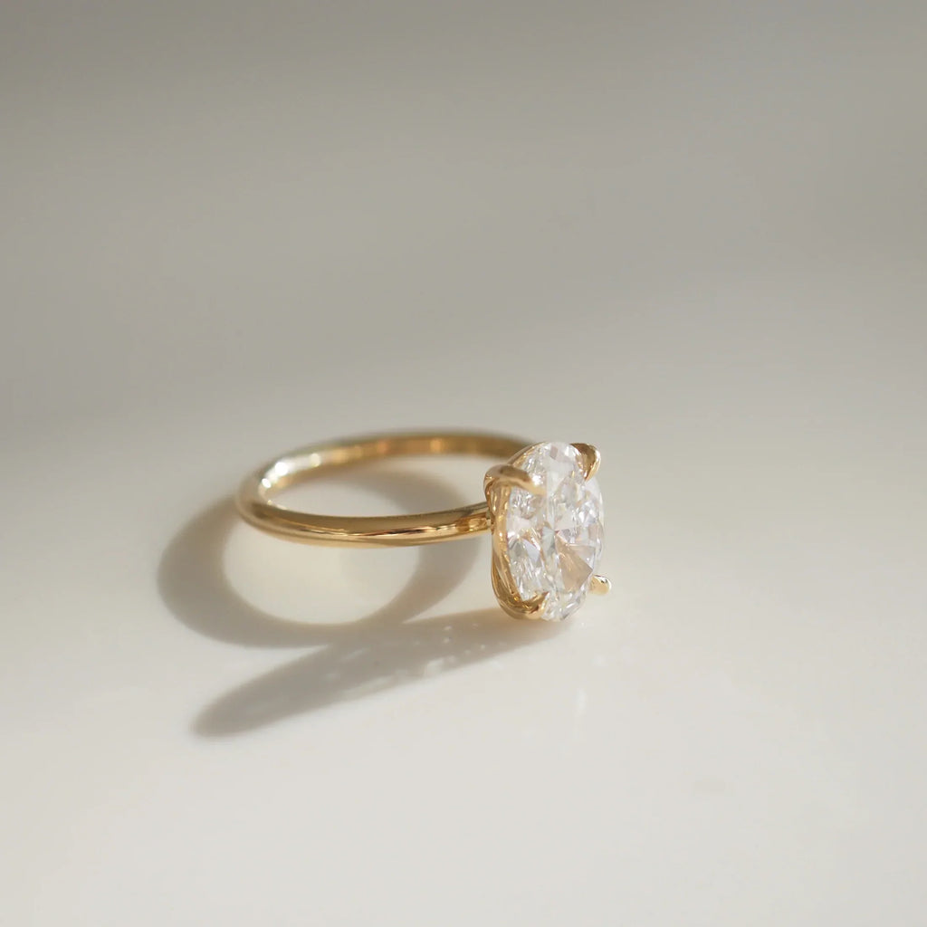 The Emma 2.00ct Oval cut Lab Grown Diamond Solitaire Engagement Ring
