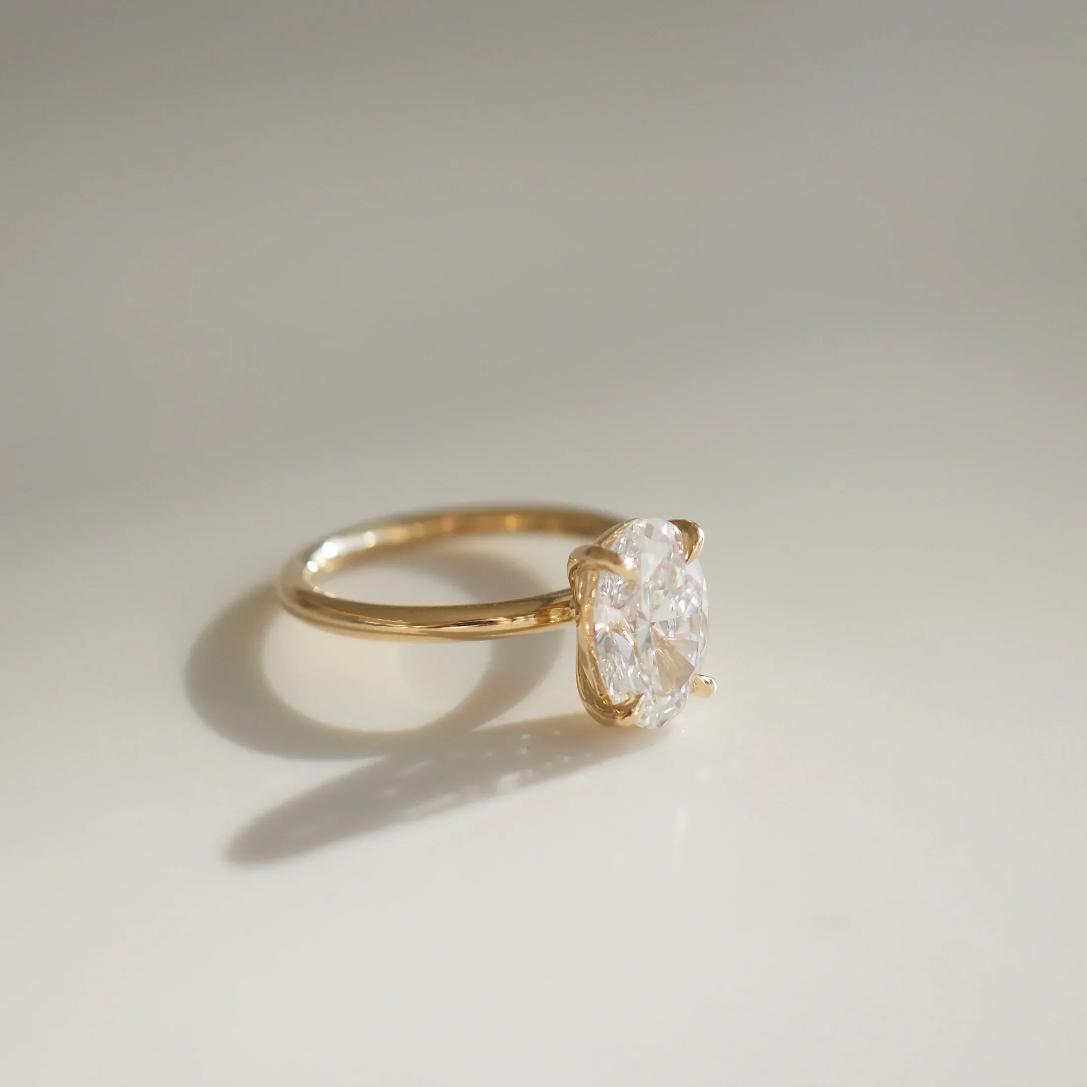 The Emma 2.00ct Oval cut Lab Grown Diamond Solitaire Engagement Ring