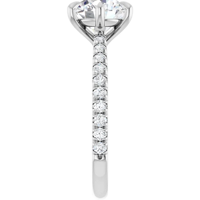 The Aurora 2.30ctw Round cut Lab Grown Diamond Engagement Ring