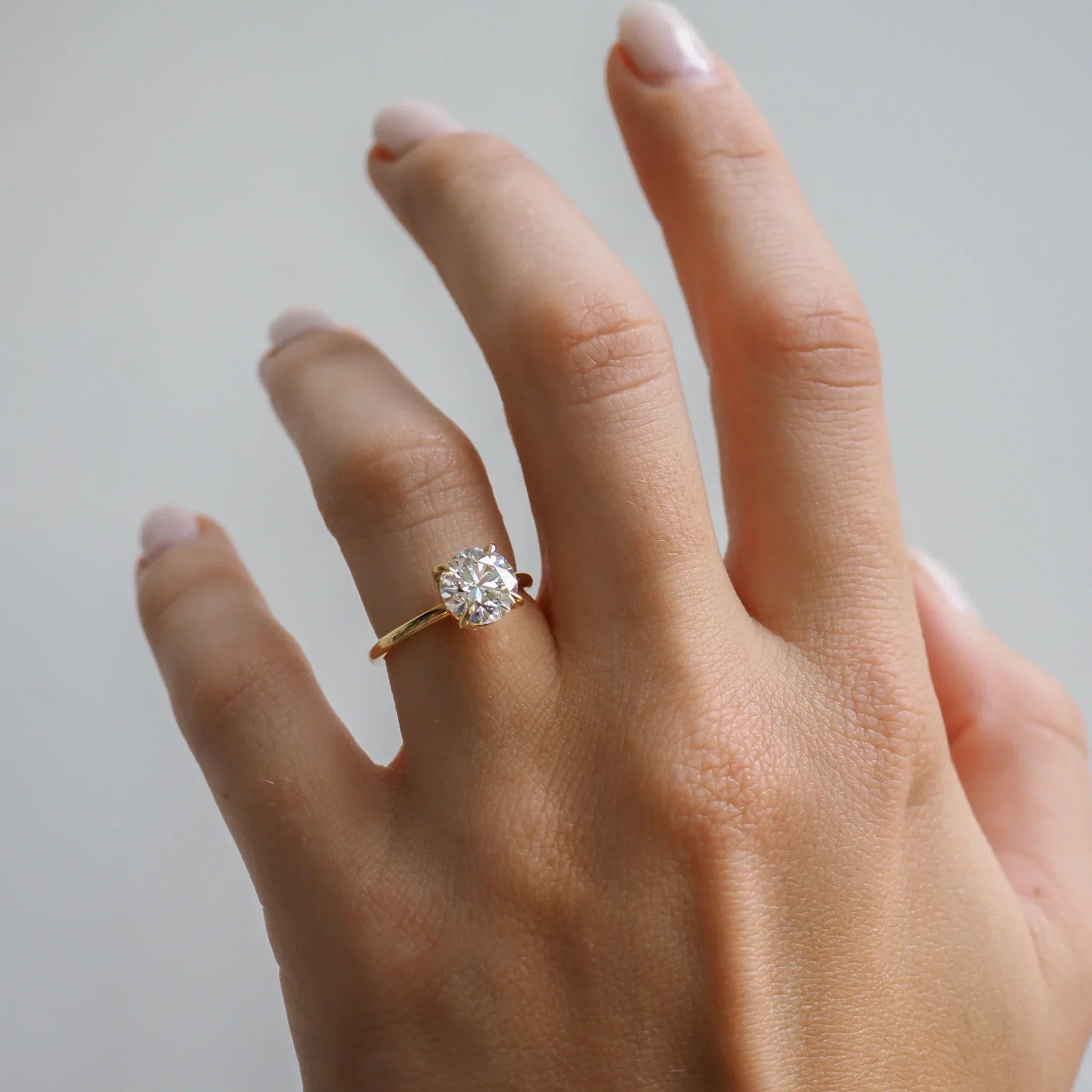 The Emma 2.00ct Round cut Lab Grown Diamond Solitaire Engagement Ring