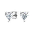 1.50ct Heart Shape Lab Grown Diamond Earrings