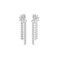 10.37ct Emerald Marquise and Pear cut Lab Grown Diamond Floral Exceptional Earrings