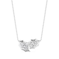 2.00ctw Oval and Marquise Lab Grown Diamond Georgian Cut Down Two Stone Necklace