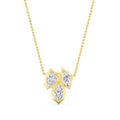 1.68ctw Lab Grown Diamond Multishape Georgian Cut Down Necklace