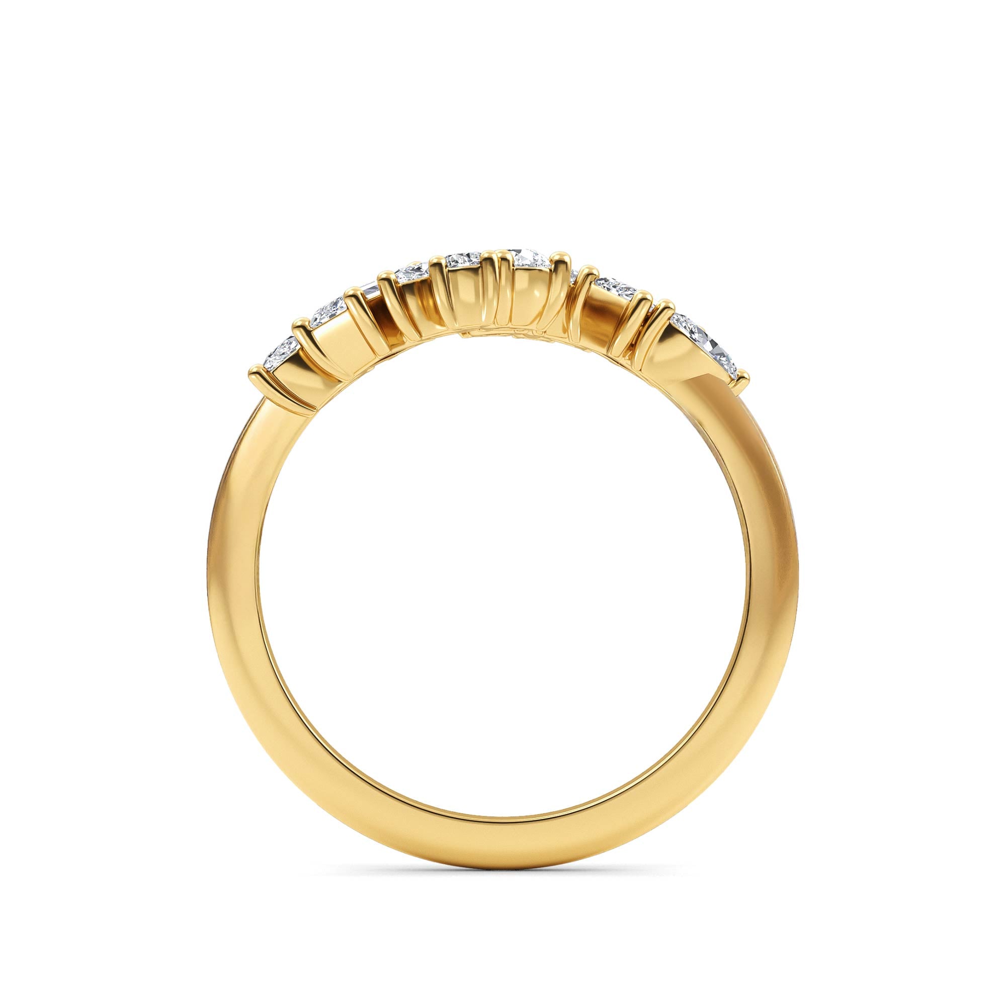 0.84ct Multishape Lab Grown Diamond Cluster Open Ring
