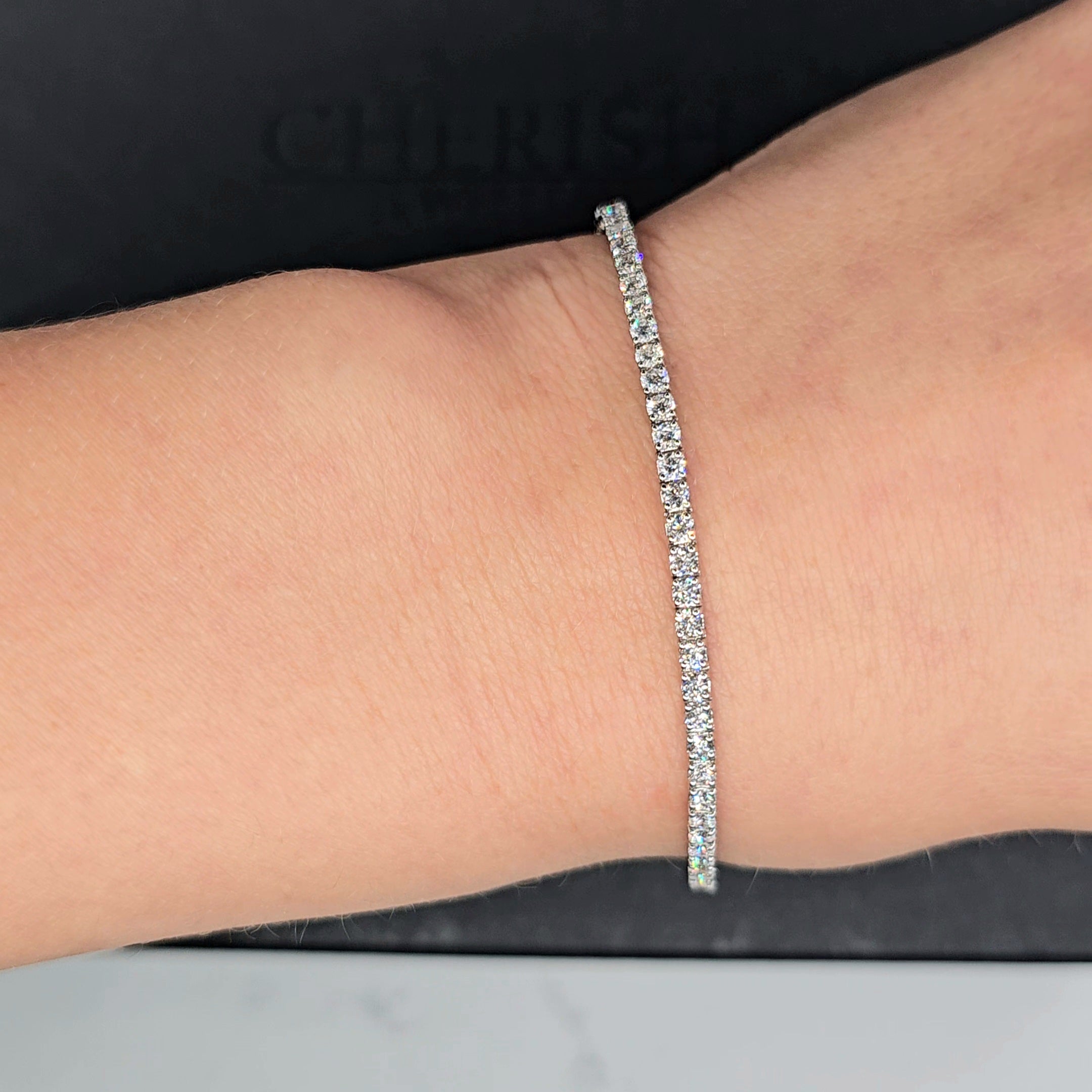 3.00ct Lab Grown Diamond Tennis Bracelet in 14k Gold