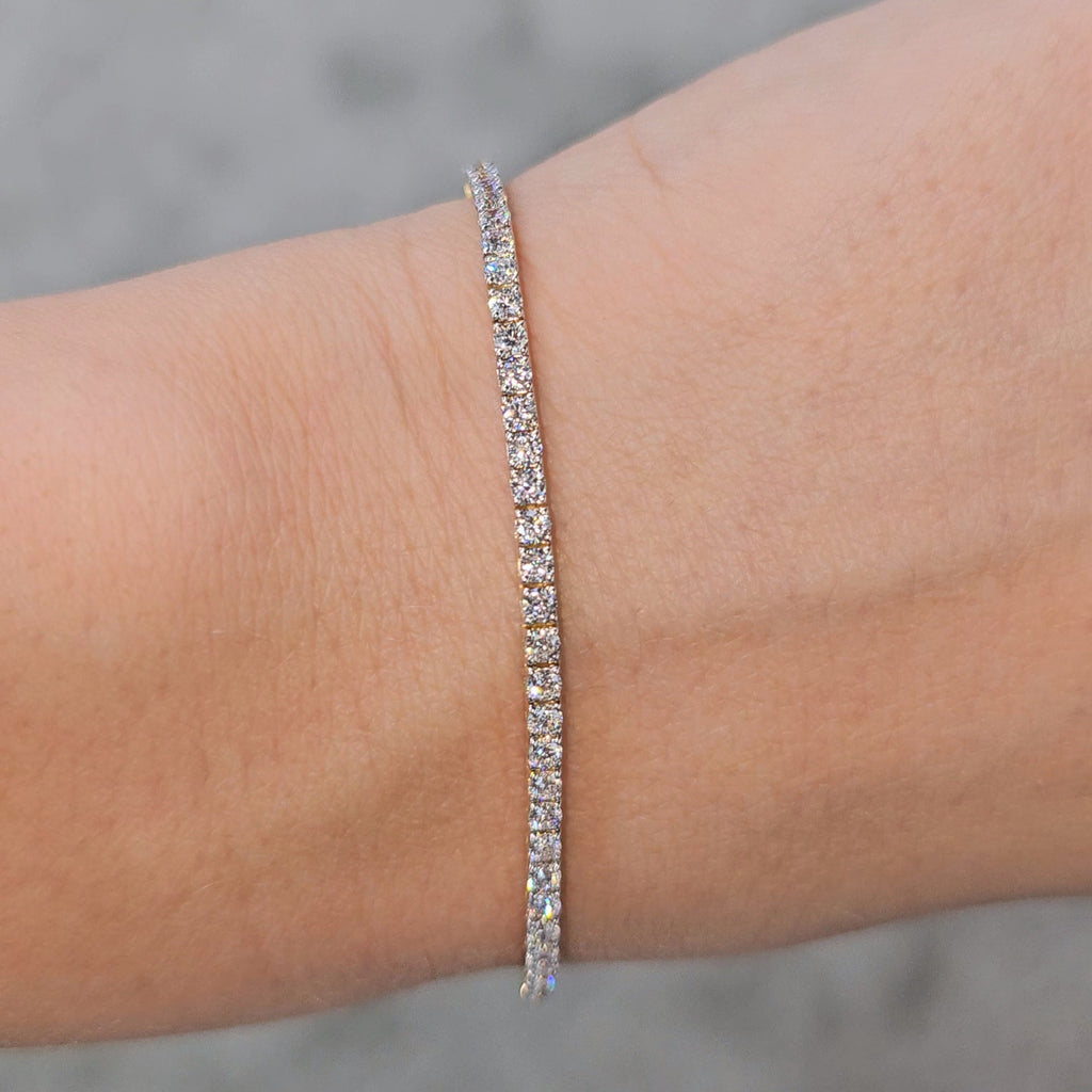 3.00ct Lab Grown Diamond Tennis Bracelet in 14k Gold