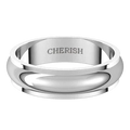 2-6mm Wide Rounded Stepped Edge Wedding Band