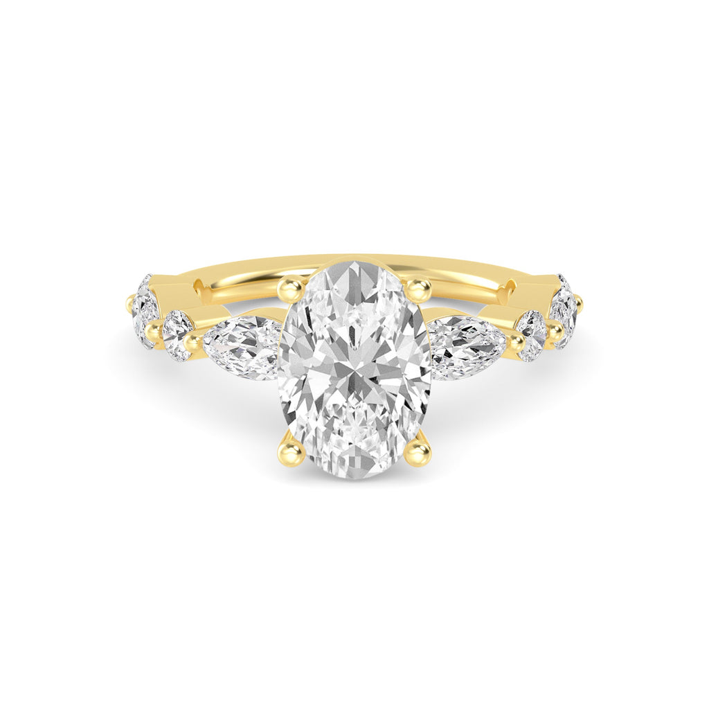 The Lucia 2.78ctw Oval cut Lab Grown Diamond Engagement Ring