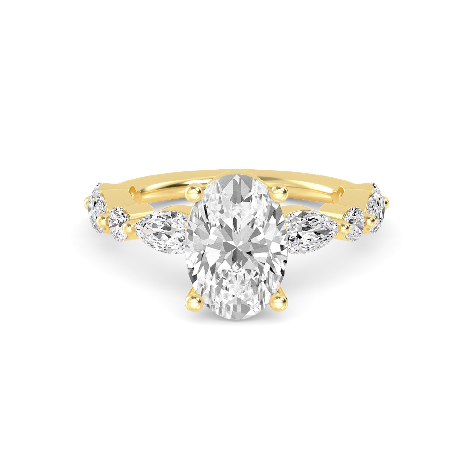 The Lucia 2.78ctw Oval cut Lab Grown Diamond Engagement Ring