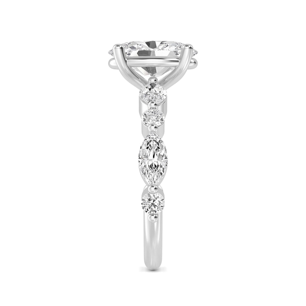 The Lucia 2.78ctw Oval cut Lab Grown Diamond Engagement Ring