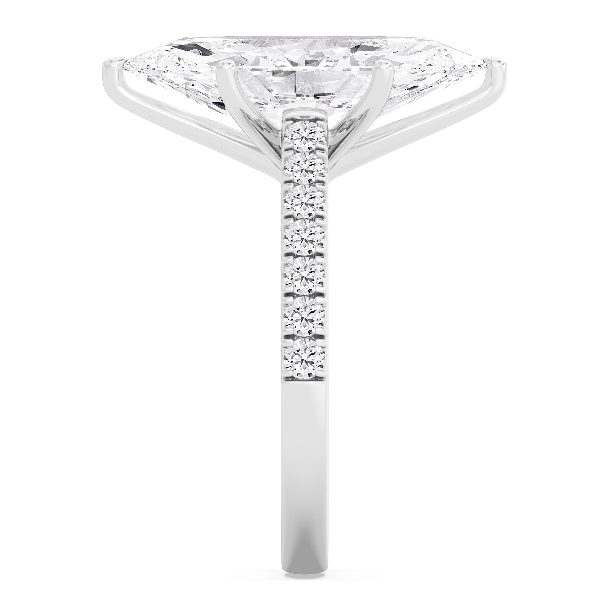 The Amelia 5.55ctw Marquise cut Lab Grown Diamond Engagement Ring