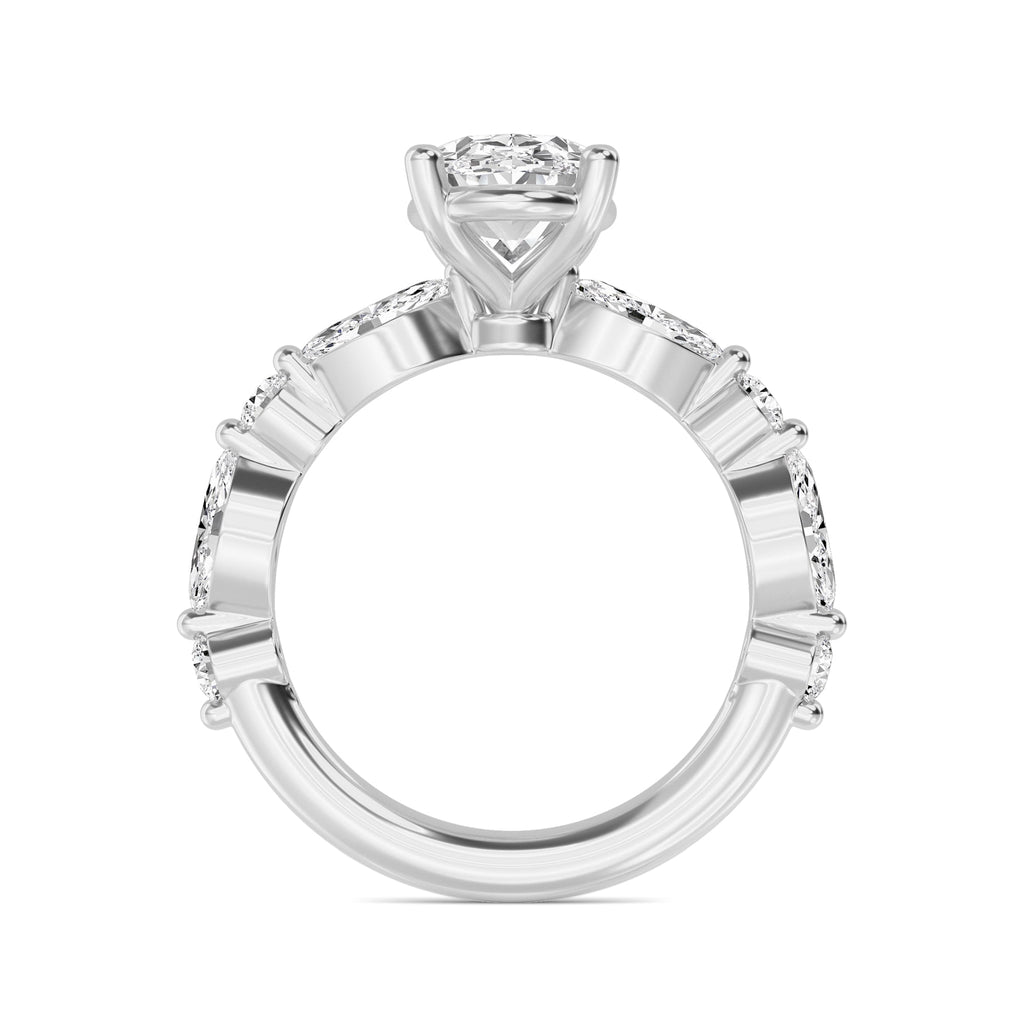 The Lucia 2.78ctw Oval cut Lab Grown Diamond Engagement Ring