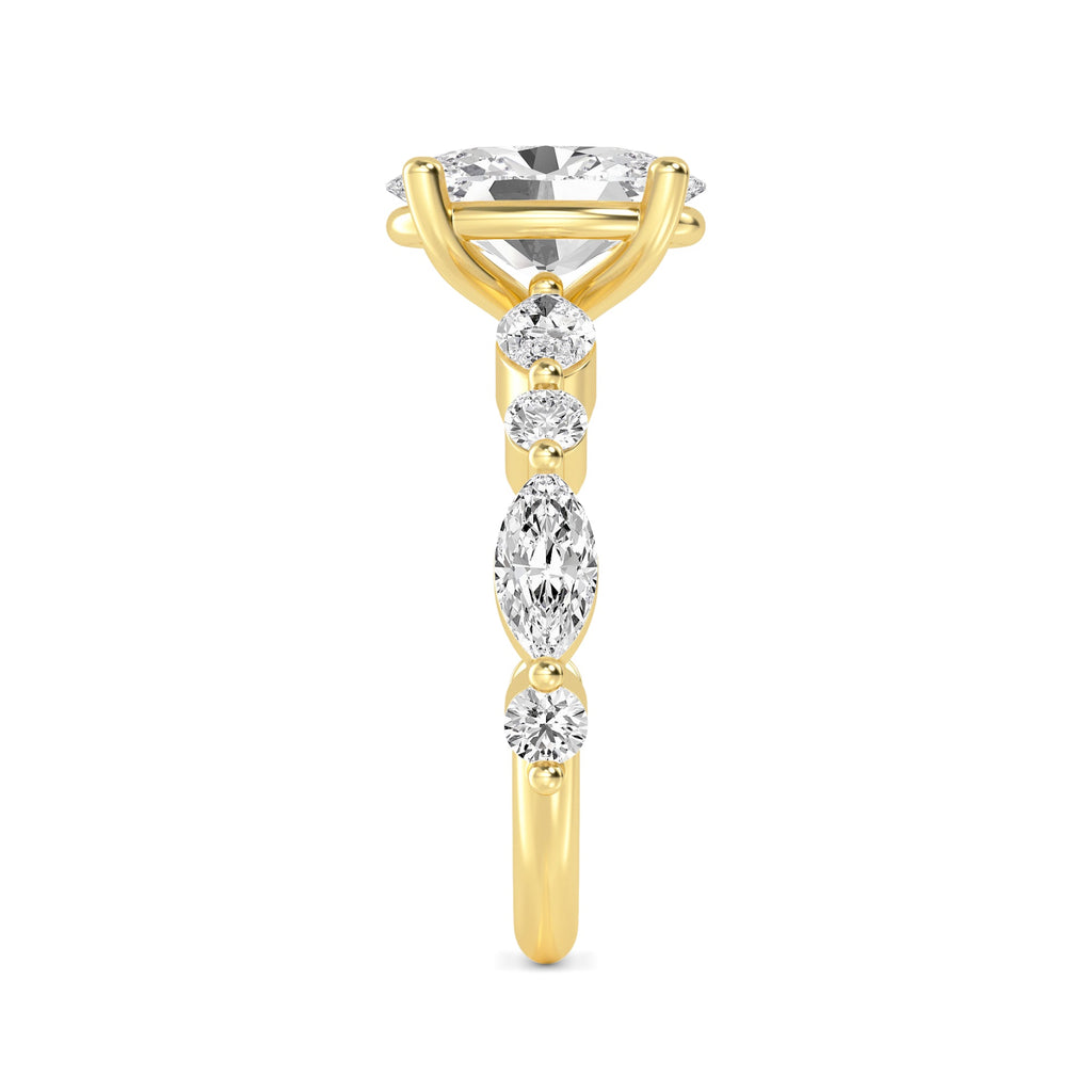 The Lucia 2.78ctw Oval cut Lab Grown Diamond Engagement Ring