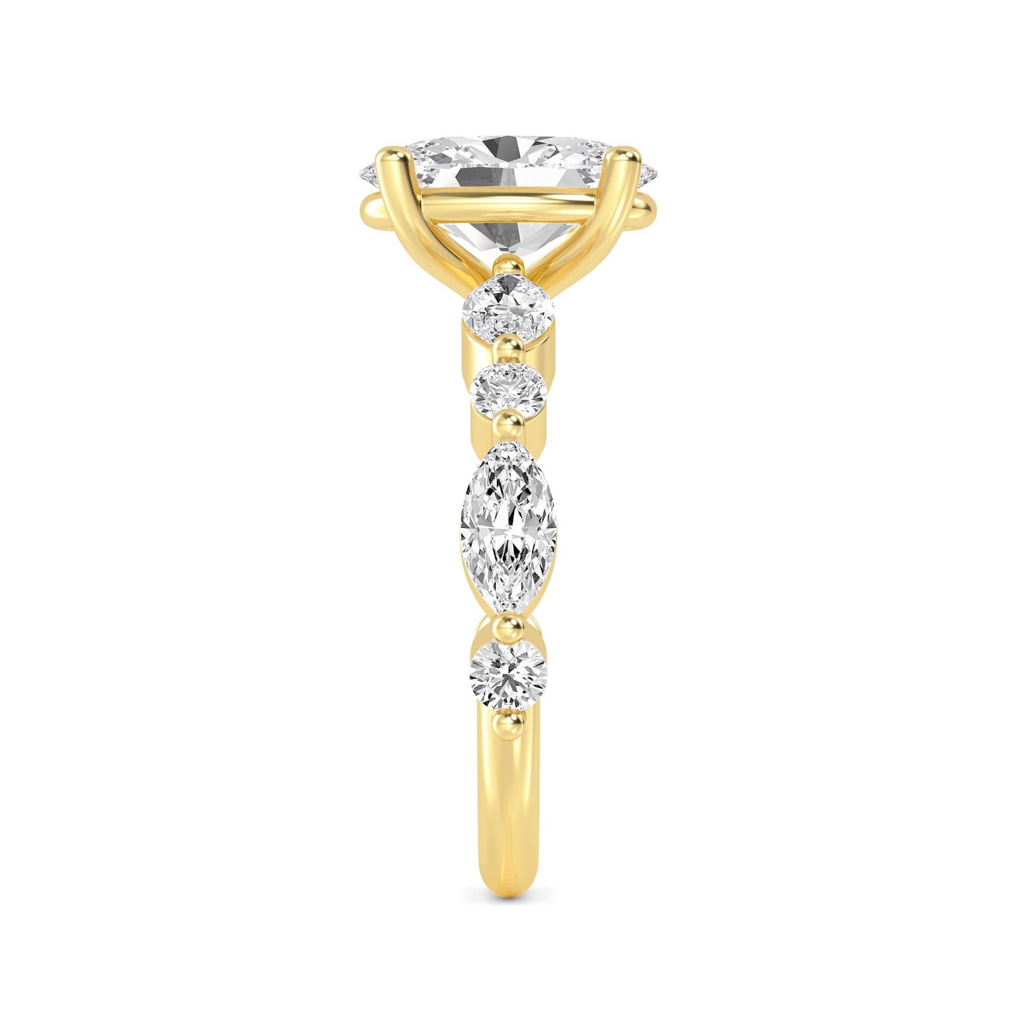 The Lucia 2.78ctw Oval cut Lab Grown Diamond Engagement Ring