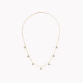 1.70ct Lab Grown Diamond Round Bezel Drop Necklace in 14k Yellow Gold
