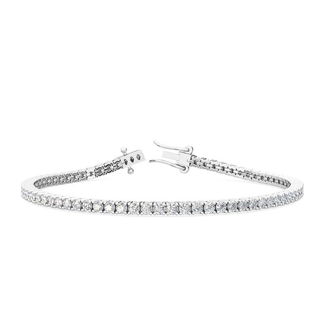 3.00ct Lab Grown Diamond Tennis Bracelet in 14k Gold